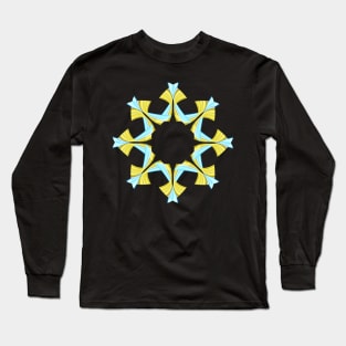 Yellow and blue Star Long Sleeve T-Shirt